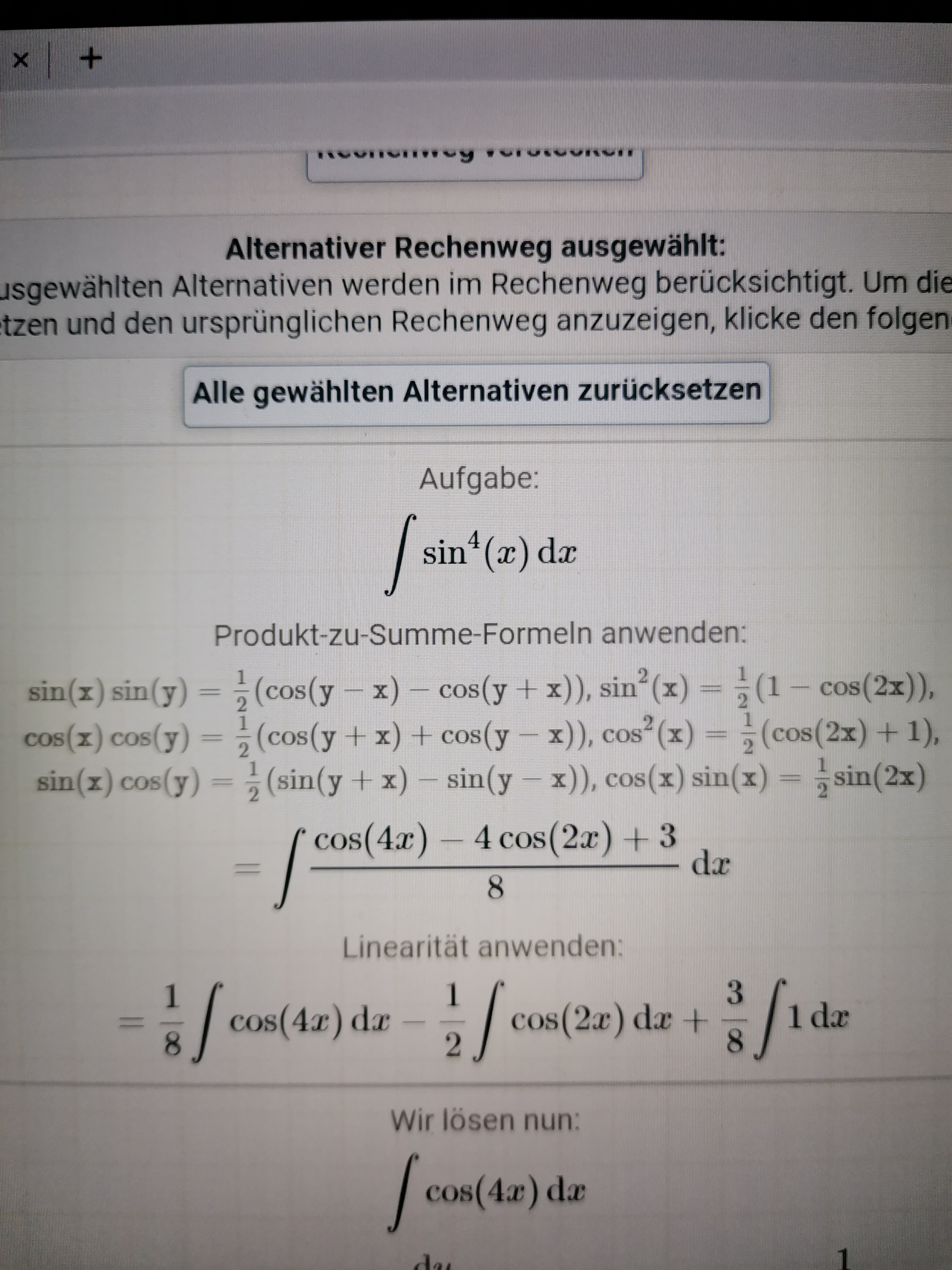 www.mathefragen.de - Additionstheoreme, Integral